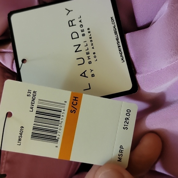 Laundry by Shelli Segal Los Angeles lavender top NWT - Picture 11 of 11